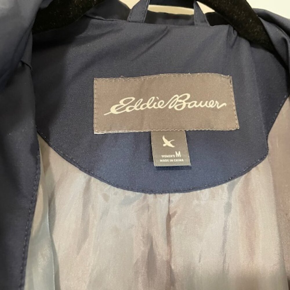 Eddie Bauer Girl on the Go Rainoat Med Navy - Picture 3 of 7